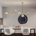 Modern Gold Chandelier Pendant Lighting LED Lights Glass Pendant Lamps